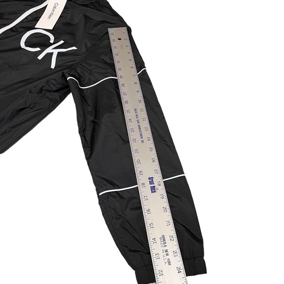 Calvin Klein Jacket Mens S Black Lightweight Windbreaker Pullover 1/4 Activewear - Picture 9 of 14